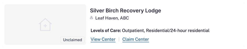 Unclaimed Profile Card